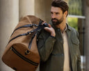 British Twill Cargo Holdall, tan mellembrun