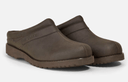 Aigle Basilo letvægts læder clogs, mørkbrun