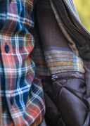 Balerno Waxed Barn Coat fritidsjakke med ternet for
