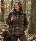 Balbeggie Fleece Shacket overshirt, grøn/rust tern