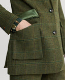 Blenheim Tweed Country Jacket, moss green check