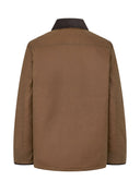 Starberg mens winter oilskin jacket, quiltet for, beige