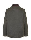Starberg mens winter oilskin jacket, quiltet for, olivengrøn