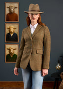 Surrey Ladies Tweed Blazer, marsh