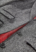 Tori 3/4 Ladies Coat frakke af Harris Tweed, charcoal koksgrå