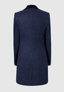 Tori 3/4 Ladies Coat frakke af Yorkshire Tweed, navy