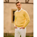Tommy pullover modern fit, V-hals, bomuld, solskinsgul