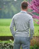 Tommy pullover modern fit, V-hals, bomuld, lys grå