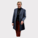 Tori 3/4 Ladies Coat frakke af Yorkshire Tweed, navy