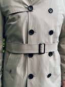 Chelsea mens trench coat, beige