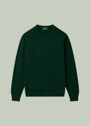 Dorset lammeulds sweater, classic fit, herre, tartan grøn