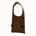 Alcott Formal Waistcoat, vest, Derby Tweed, brun med rød stribe