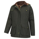 Kelso Ladies Wax Jacket, oilskinsjakke m. hætte, olivengrøn