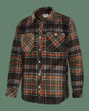 Balbeggie Fleece Shacket overshirt, grøn/rust tern