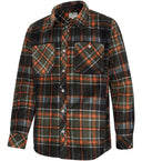 Balbeggie Fleece Shacket overshirt, grøn/rust tern