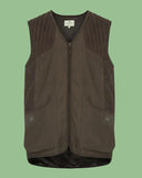 Ardross Pro Field Gilet skydevest med siddeflap, mørk olivengrøn