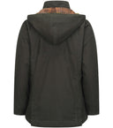 Kelso Ladies Wax Jacket, oilskinsjakke m. hætte, olivengrøn