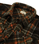 Balbeggie Fleece Shacket overshirt, grøn/rust tern
