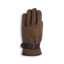 Handske Brookmore, brun, med derby tweed og læder