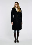 Brookvale Womens Fitted Tweed Coat, blå