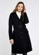 Brookvale Womens Fitted Tweed Coat, blå