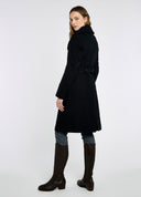 Brookvale Womens Fitted Tweed Coat, blå