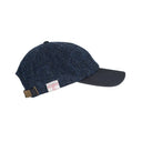 Brungton Harris Tweed baseball cap, one size, midnatsblå