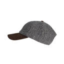 Brungton Harris Tweed baseball cap, one size, stålgrå