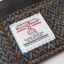 Kreditkortetui Harris Tweed og læder, Clinton brun