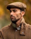 Country sixpence hat, derby tweed, brun