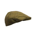 Country sixpence hat, derby tweed, navy stripe