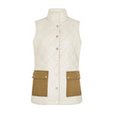Clashmore Women's Quilted Vest, bone hvid