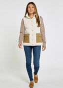 Clashmore Women's Quilted Vest, bone hvid