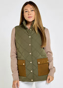 Clashmore Women's Quilted Vest, kelp grøn