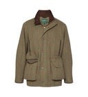 Combrook Mens Tweed Shooting Field Coat, sage salviegrøn