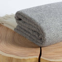 Florence uldtæppe plaid, grå