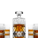 Rocks whiskykaraffel gavesæt med 4 whiskyglas og kølesten