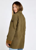 Delaney Women's Light Wax Cotton Utility Jacket, grøn