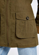 Delaney Women's Light Wax Cotton Utility Jacket, grøn