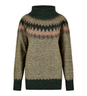 Devlin Ladies Fairisle Sweater, olive multi