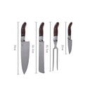 Laguiole Héritage knivsæt – 4 dele med knivblok