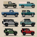 Land Rover lykønskningskort (150x150 blank)
