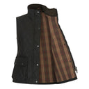Haxby Ladies Wax Diamond Quilted Gilet vest, olivengrøn