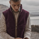 Stenton Vinrød Fleece Gilet vest