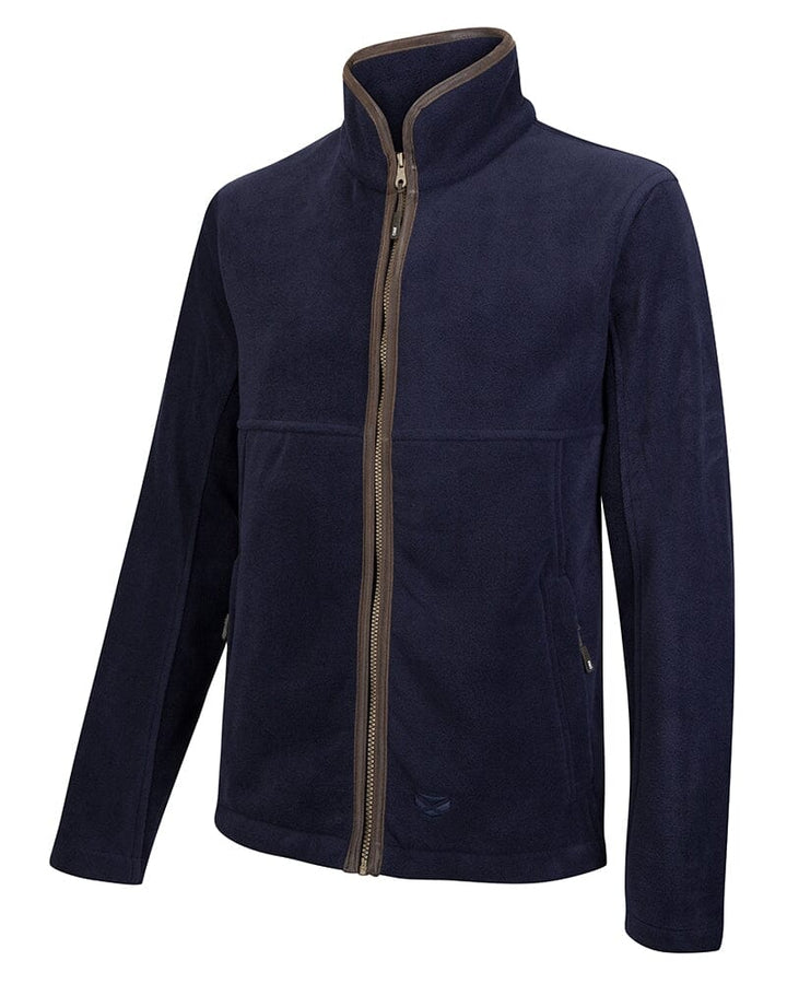Stenton marineblå fleece jakke