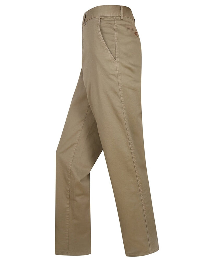 Chino buks, sandfarvet m. stretch