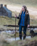 Caledonia Ladies Waterproof Wax Jacket, oilskinsjakke deluxe, olivengrøn