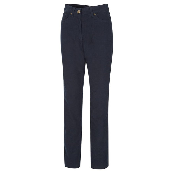 Catrine Ladies Stretch moleskin jeans dame, marineblå