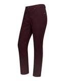 Carrick Mens moleskin bukser, vinrød m. stretch