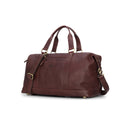 Monarch Leather Carryon Duffle rejsetaske, conker mørkebrun